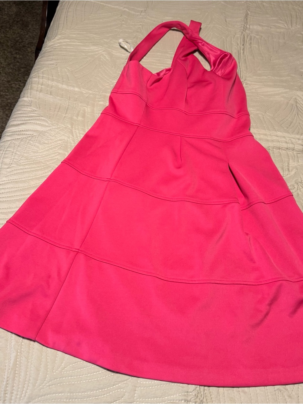 Jessica Simpson Women's Hot Pink Halter Dress size 8